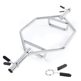 VEVOR Trap Bar Hex Bar, 2-Inch Hex Barbell, 800 LBS Capacity Shrug Bars with Knurled Grips, Weightlifting and Strength Training Equipment